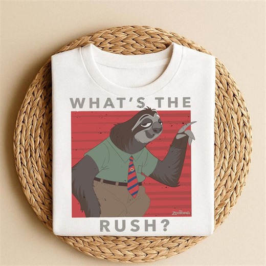 Disney Zootopia Flash Slothmore Funny T-shirt, What the Rush Shirts, Disneyworld Shirt, Disneyland Family Trip Shirt, Birthday Gift Tee - Etsy