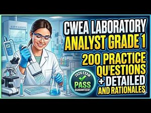 CWEA GRADE 1 LAB ANALYST EXAM ACTUAL EXAM 200 QUESTIONS AND CORRECT DETAILED ANSWERS WITH RATIONALES