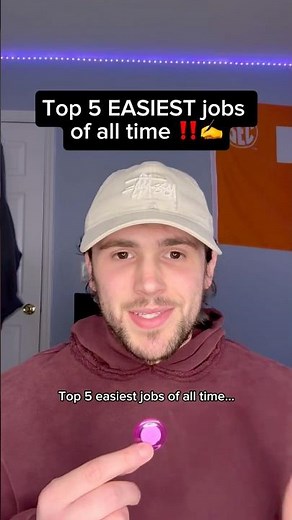 Top 5 EASIEST jobs of all time ‼️✍️