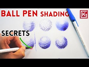 How to DRAW with BALL PEN | Ballpen Shading Tutorial for BEGINNERS