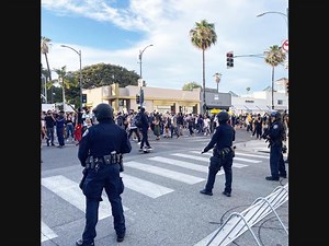 75 Protesters Block Intersection In Beverly Hills