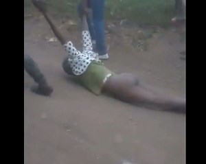 People in Haiti are executing a woman by burning her to death - XGore - Extreme Gore Videos