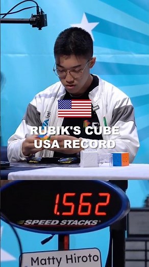 Matty Hiroto Inaba 4.72s Average Rubik’s Cube North American RECORD!