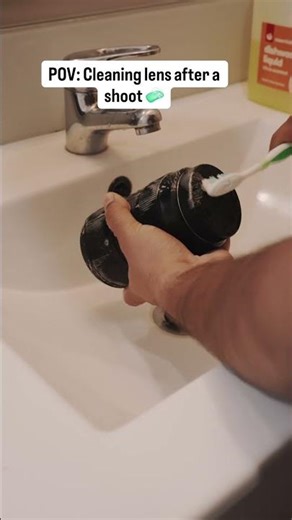 Trust me this is the right way to clean your lens 🧼 #trending #lenscleaning
