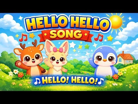 Hello Hello Song | Fun Greeting Song for Toddlers & Preschool Kids