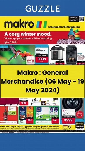 Makro South Africa General Merchandise Catalogue (06 May - 19 May 2024)