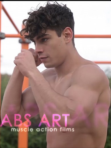 Escena de una película de acción de músculos gay de ABS ART Studio. Más en linktr.ee/abs.art #gutpunch #abspunch #gutpunching #muscleworship