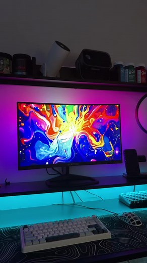 How to sync your screen with the back of your computer!! 🔥 #pcgaming #pcsetup #pcsynclight #pcbacklights