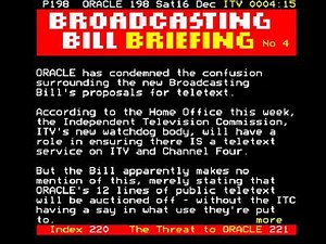ITV ORACLE Page Junction (16th December 1989)