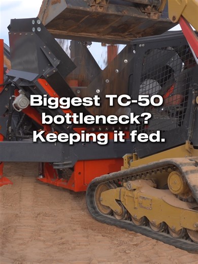 The TC-50 moves material fast… but the real bottleneck is keeping it loaded. If the skid steer pile is too far away or dump trucks take too long to swap, the whole flow slows down. On placement jobs, consistent loading is everything. #construction #concrete #excavation #contractorlife #heavyequipment #job-site #constructionlife #bluecollar #constructionequipment #tc50
