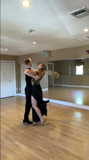Slow Waltz|Left Whisk|Standing Spin|Hover Corte #dance #ballroom #dancers #howto #waltz