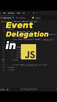 Event Delegation in JavaScript 🚀 | CodingClash | #javascript #webdevelopment #shorts