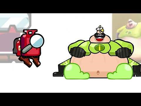 Mini Crewmate Kills Emoji Meme Characters | Among Us