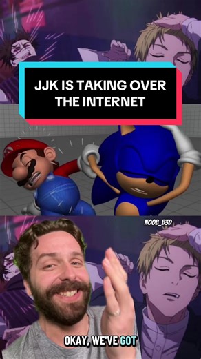 JJK is taking over the internet with the Naoya hair flip meme #jjk #jujutsukaisen #anime #manganimist