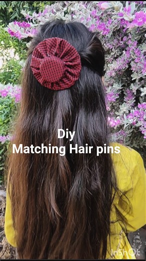 DIY Matching hair Pins#handmade pins craft#easy pins for beginners