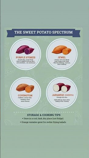 Not All Sweet Potatoes Are The Same. #sweetpotato #foodeducation #healthhacks #learnaboutfood #tips