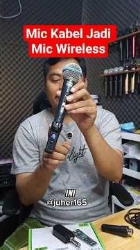 How to Change a Wired Mic into a Wireless Mic #mic #wirelessmic #wirelesstransceiver #shorts