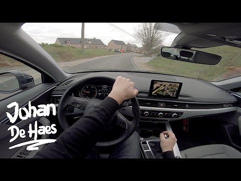2019 Audi A4 Sedan 2.0 TDI 122 hp POV Test drive