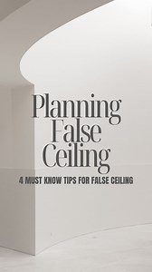 PLANNING FALSE CEILING? 4 Must-Know tips for a perfect false ceiling! 1. PLANNING: Start by deciding what you need and the design you want—think about the height, patterns, and whether you prefer a reverse ceiling or a cove design. Don’t forget to factor in electrical placements and lighting types to bring it all together seamlessly! 2. QUALITY: The material you choose for your false ceiling matters a lot! Whether it’s the framework or the POP, go for good-quality options. A durable material wil