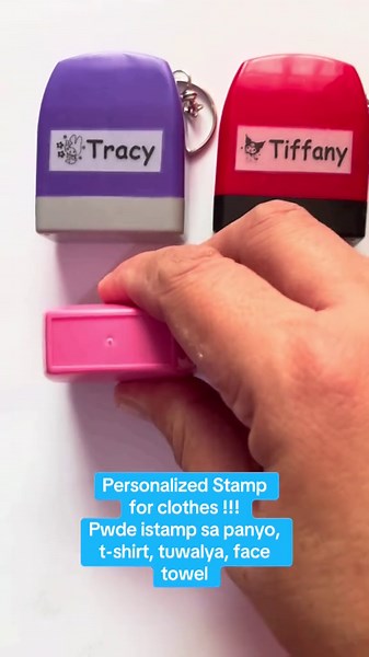 Personalized Stamp for Clothes !!1-3 lines with 20 characters #stamp #stampforclothes #office