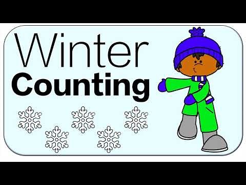 Winter Exercise: Counting Snowflakes (Up to 10)