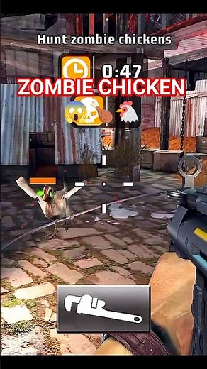 Zombie Chicken Attack 😱🐔 I Had To Kill It! 💀 #shorts