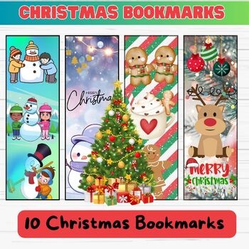 Printable Christmas Bookmarks - Snowman Holiday - December - Seasonal - Library