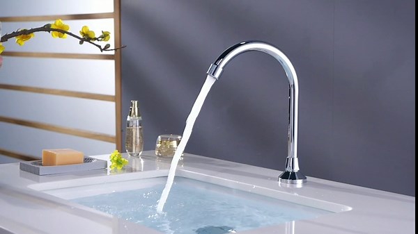 Foot Pedal Faucet Set, Touchless Foot Operated Water Pump, Bathroom Basin Touchless Floor Mount Foot Control Faucet Kit, Single Cold Water Faucet