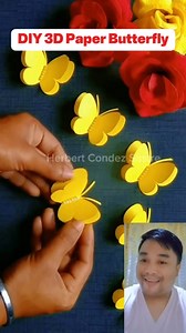 1.3M views · 10K reactions | DIY 3D Butterfly #diy #diyideas #tips #tipsandtricks #TipsTricks #hacksandtips #lifehacksforhome #trend #virals #trendingreelsvideo #trendingreels #lifehacks #lifehack #lifehacktutorial #butterflyart #papercraft #papercraftideas #scrapbookingideas #amazingvideo #usefultips | Herbert Condez Sastre | Facebook
