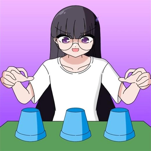 야바위 하는 만화