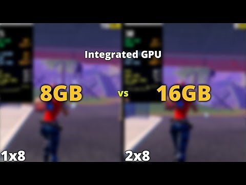 Does More Ram Improve Intel UHD Graphics 630 Performance | Fortnite 16gb Ram vs 8gb Ram
