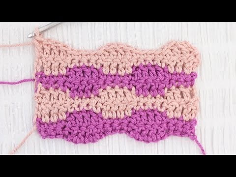 Smooth Wave Crochet Stitch Tutorial