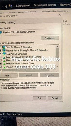 How to fix Roblox error code 503 Service Unavailable