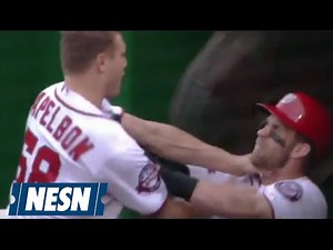 Jonathan Papelbon Chokes Bryce Harper In Nationals Dugout
