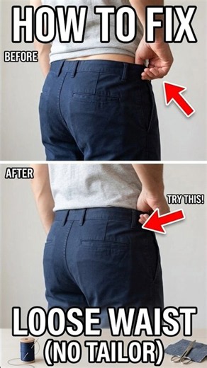 How to Fix Loose Pants Waist (No Tailor Needed)
