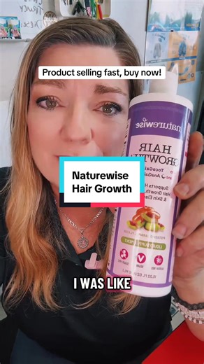 “NatureWise Hair Growth Plus Liquid Supplement is formulated with biotin and natural herbs to help nourish your scalp, support hair follicles, and promote fuller, stronger, and healthier-looking hair. Perfect for women who want to combat thinning hair and boost their hair confidence naturally.” #hairskinnails #hairtok #hairgrowth #skin #over40 @NatureWise Inc.