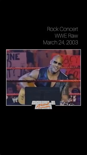 WWE Raw • March 24, 2003 The Rock performs his Rock Concert, best part of the clip is you can see Austin crack up at the lakers line and have to roll up his window | CT Stapes
