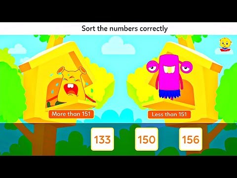 Three House | Compare and Sort the Numbers Correctly | Math Grande 3