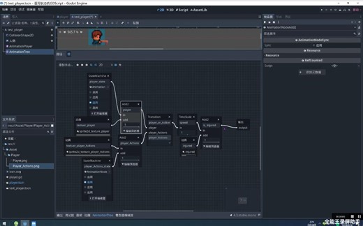 Godot,深入了解一下混合树(BlendTree)中的派生类来实现简单受击动漫,播放倍数等