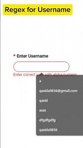 Regex for Username | AlphaNumeric