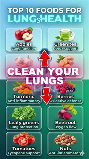 Top 10 Foods to Clean and Protect Lungs
