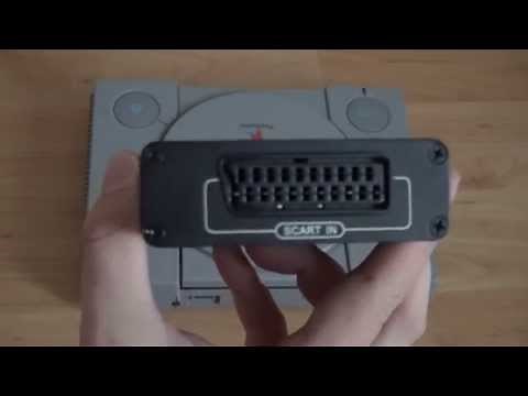 Playstation 1 mit HDMI Kabel an Fernseher TV anschließen Scart Cinchkabel PSX PS1 TV Kabel 720 1080p