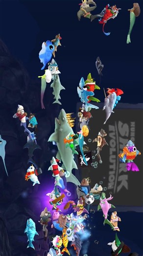 THE KING OF REEF SHARK VS HUNDREDS BABY SHARK - Hungry Shark Evolution #hungryshark
