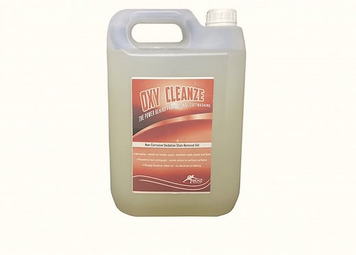 OXY CLEANZE – Thick gel: Kills rust, dissolves limescale, removes rust stains from most surfaces (*see below)