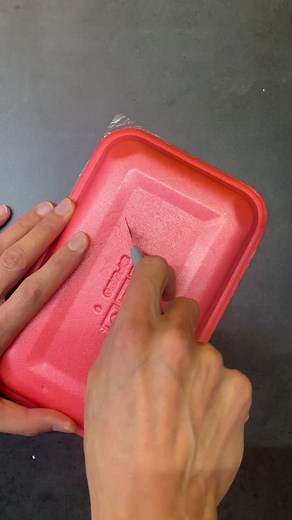 Creating a Star Design with a Plastic Container