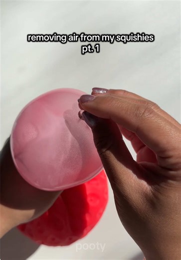 trying to remove the air from my squishies pt. 1 🍉🍓 | removing air from squishy