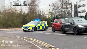 Peugeot 308 Response Vehicle Departing Hatfield