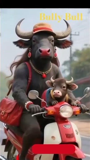 Funny Bull Living Like a Human#FunnyCartoon #AnimalComedy #cuteanimals