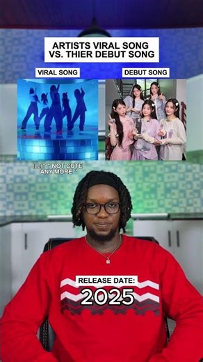 Artist Viral Song Vs. Their Debut Song: ILLIT 'NOT CUTE ANYMORE' #shorts #music #illit