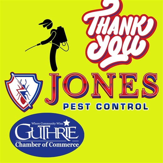 Thank You for Renewing: Jones Pest Control! 🐜🏠 We are thrilled to announce the continued Chamber membership of Jones Pest Control! This locally owned and operated business ensures our community remains comfortable, safe, and pest-free. Jones Pest Control uses a comprehensive approach to protect both residential homes and commercial businesses in the Guthrie area, focusing on effective and environmentally sensitive solutions. •Pest Management: They specialize in the effective control and manage